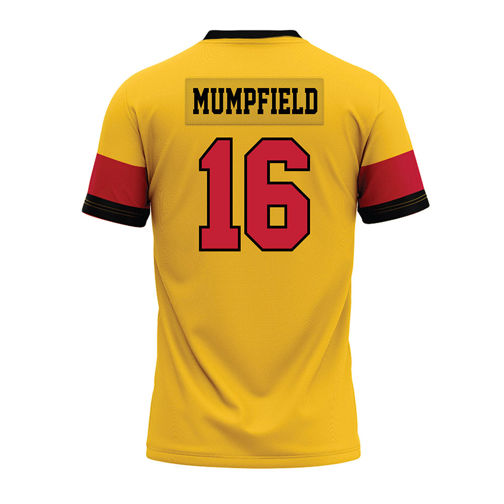 Ferris State - NCAA Football : Leeshaun Mumpfield - 2024 Yellow Premium Football Jersey-1