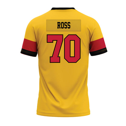 Ferris State - NCAA Football : Ryan Ross - 2024 Yellow Premium Football Jersey-1