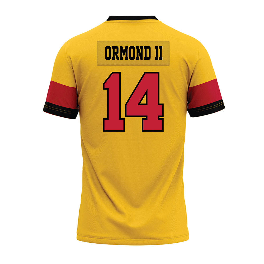 Ferris State - NCAA Football : Timothy Ormond II - 2024 Yellow Premium Football Jersey-1