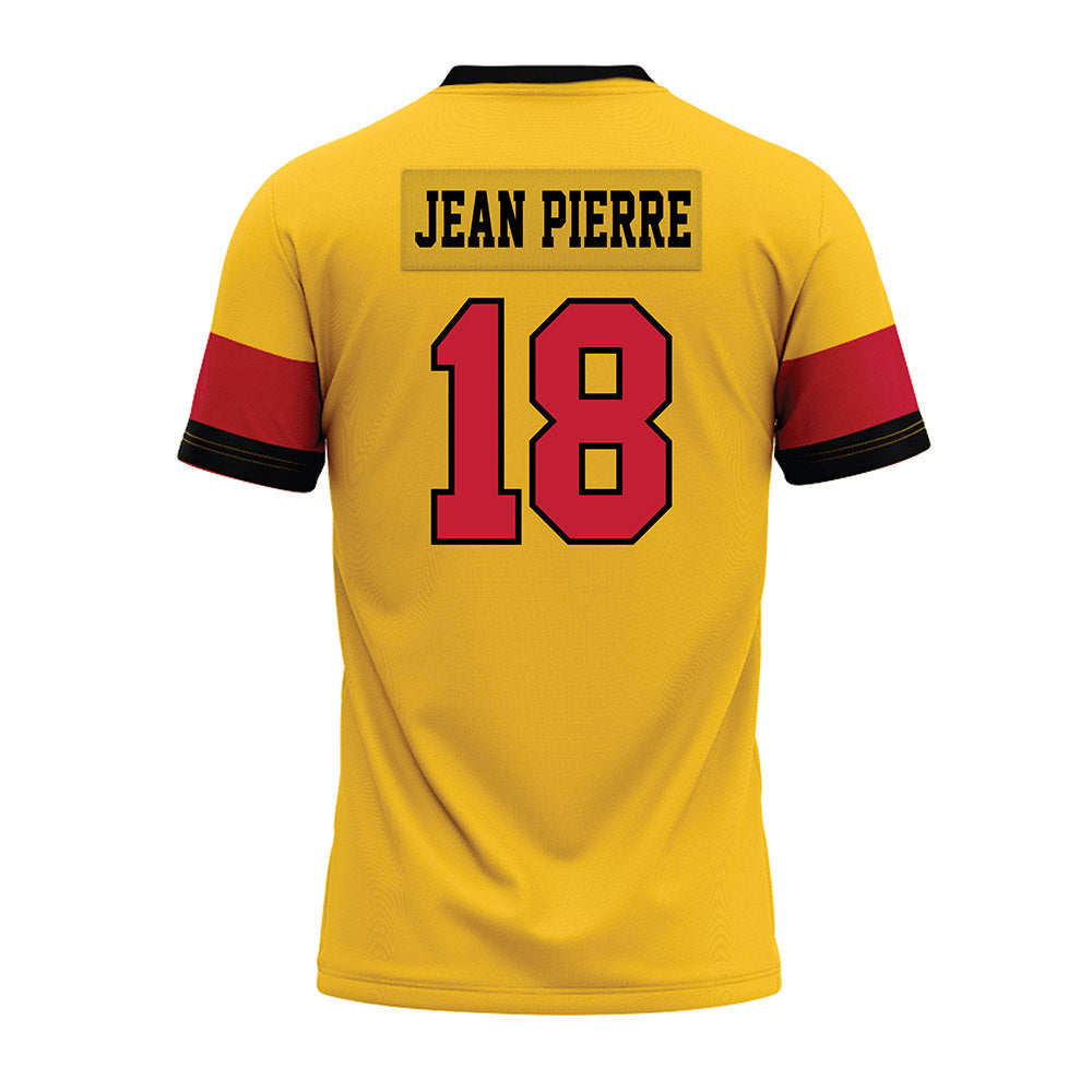 Ferris State - NCAA Football : Mervens Jean Pierre - 2024 Yellow Premium Football Jersey-1