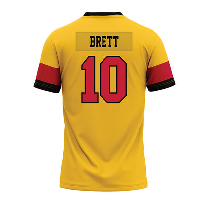 Ferris State - NCAA Football : Taariik Brett - 2024 Yellow Premium Football Jersey-1