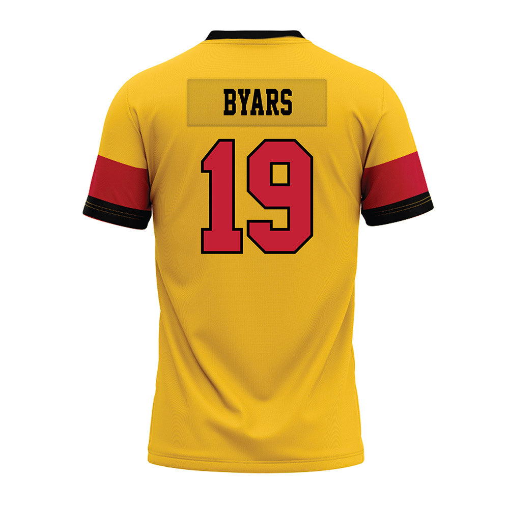 Ferris State - NCAA Football : Zay Byars - 2024 Yellow Premium Football Jersey-1