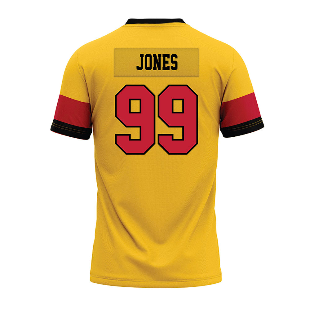 Ferris State - NCAA Football : markee jones - 2024 Yellow Premium Football Jersey-1