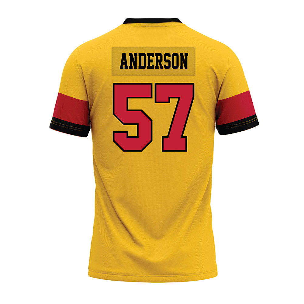 Ferris State - NCAA Football : Derek Anderson - 2024 Yellow Premium Football Jersey-1