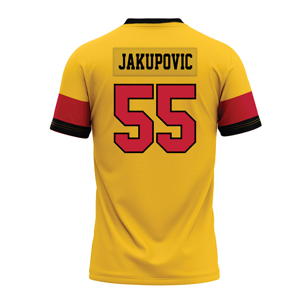 Ferris State - NCAA Football : Elmir Jakupovic - 2024 Yellow Premium Football Jersey-1