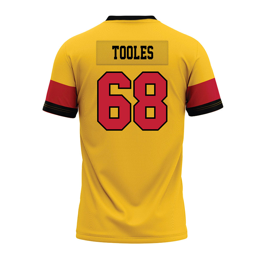 Ferris State - NCAA Football : Jordan Tooles - 2024 Yellow Premium Football Jersey-1