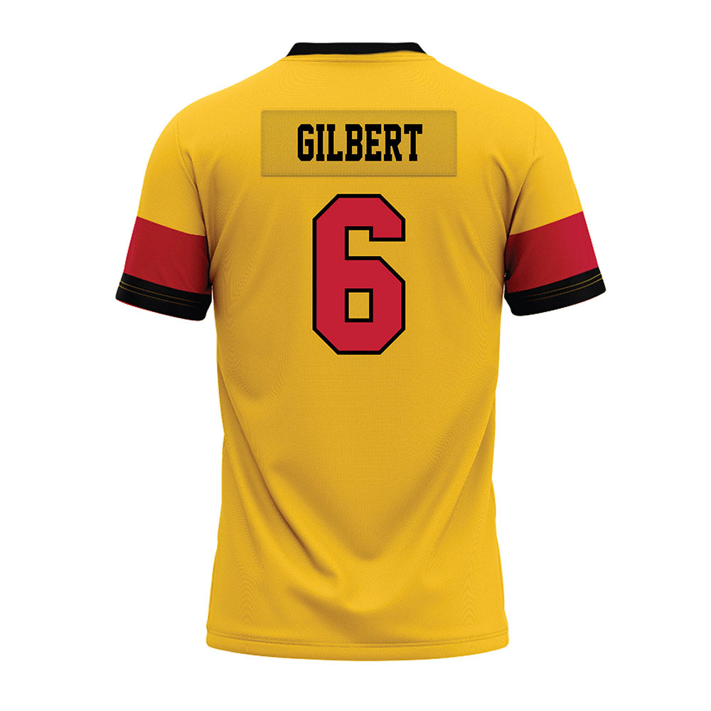 Ferris State - NCAA Football : James Gilbert - 2024 Yellow Premium Football Jersey-1