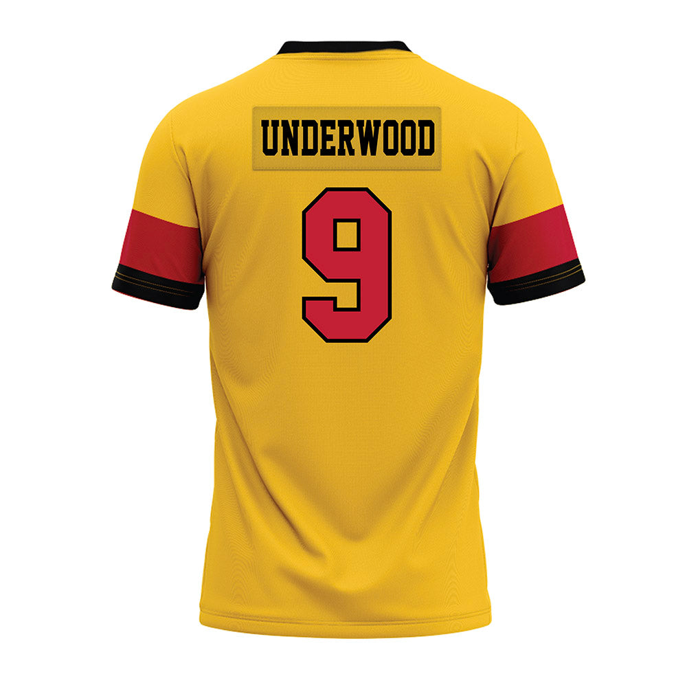 Ferris State - NCAA Football : Cam Underwood - 2024 Yellow Premium Football Jersey-1