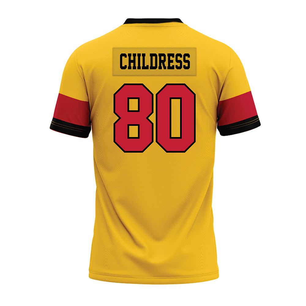 Ferris State - NCAA Football : Braeden Childress - 2024 Yellow Premium Football Jersey-1