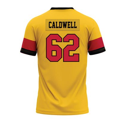 Ferris State - NCAA Football : Kaharri Caldwell - 2024 Yellow Premium Football Jersey-1