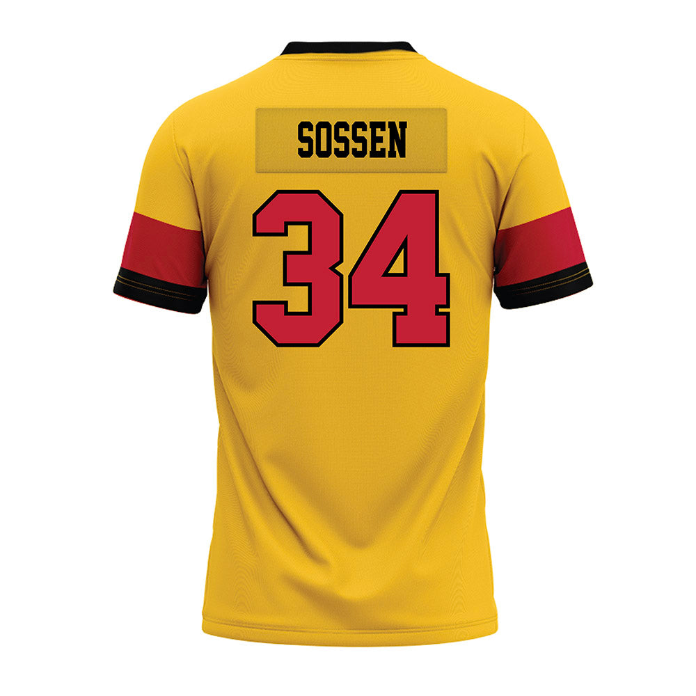 Ferris State - NCAA Football : Finn Sossen - 2024 Yellow Premium Football Jersey-1