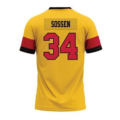 Ferris State - NCAA Football : Finn Sossen - 2024 Yellow Premium Football Jersey-1