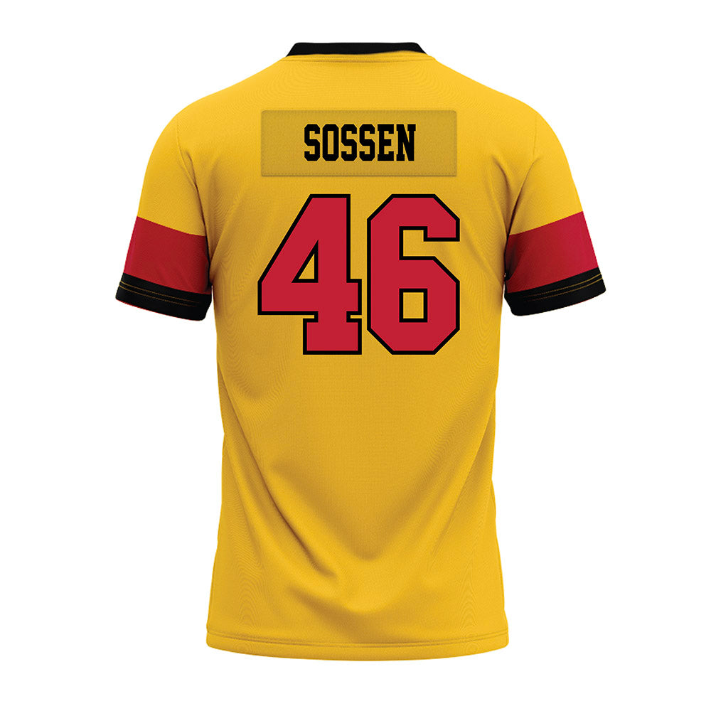 Ferris State - NCAA Football : Ethan Sossen - 2024 Yellow Premium Football Jersey-1