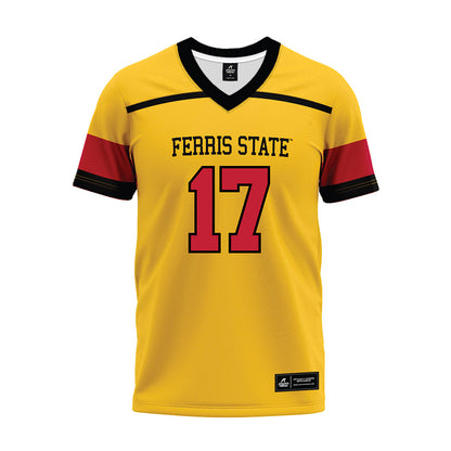 Ferris State - NCAA Football : Dakari Neely - 2024 Yellow Premium Football Jersey-0