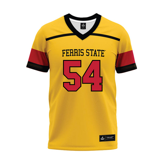 Ferris State - NCAA Football : Jshawn Kennedy - 2024 Yellow Premium Football Jersey-0