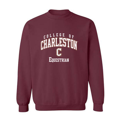 Charleston - NCAA Equestrian : Abby Oehlmann - Crewneck Sweatshirt-0