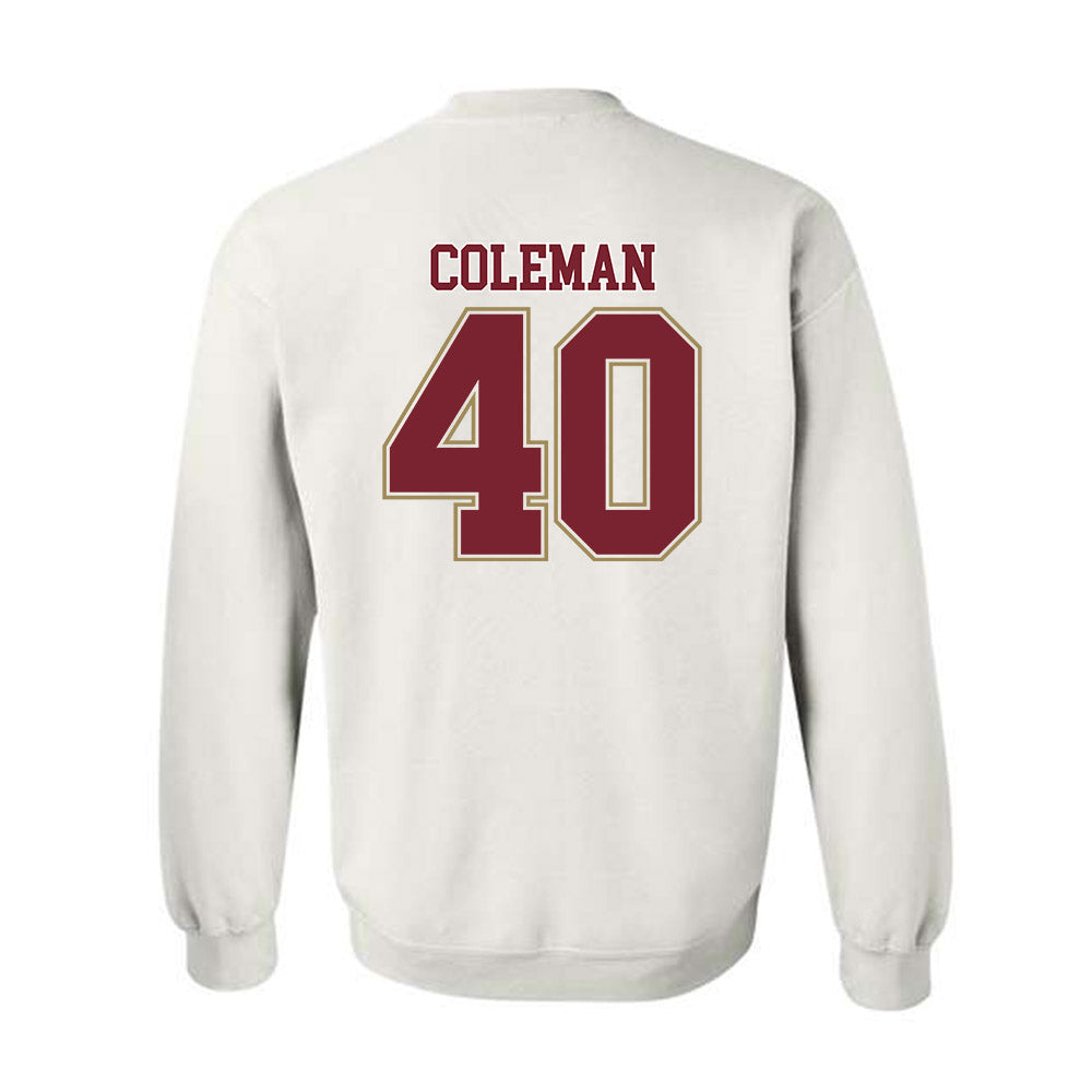 Charleston - NCAA Baseball : Walker Coleman - Crewneck Sweatshirt-1