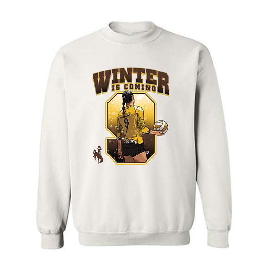 Wyoming - NCAA Women's Volleyball : Emma Winter - Crewneck Sweatshirt-0