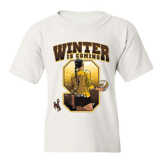 Wyoming - NCAA Women's Volleyball : Emma Winter - Youth T-Shirt-0