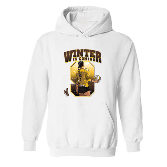 Wyoming - NCAA Women's Volleyball : Emma Winter - Hooded Sweatshirt-0