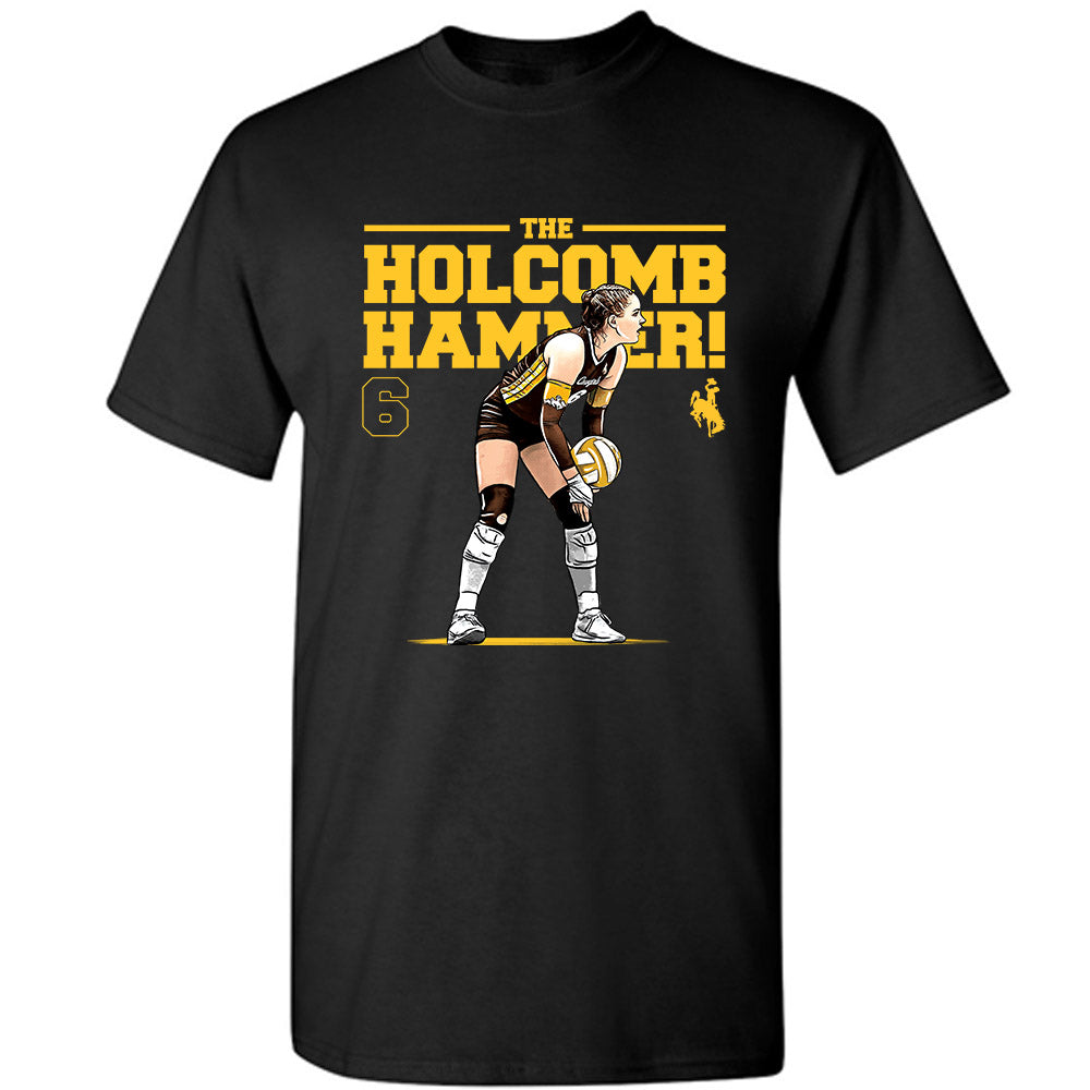 Wyoming - NCAA Women's Volleyball : Sarah Holcomb - T-Shirt-0