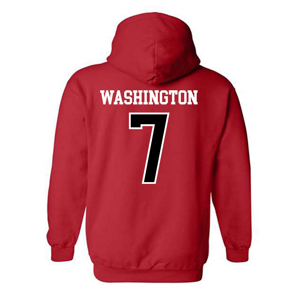 Northern Illinois - NCAA Men's Basketball : Hassan Washington - Hooded Sweatshirt-1