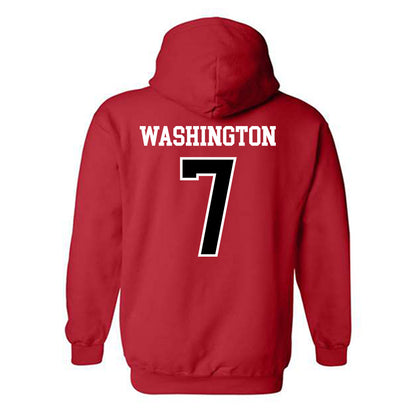 Northern Illinois - NCAA Men's Basketball : Hassan Washington - Hooded Sweatshirt-1