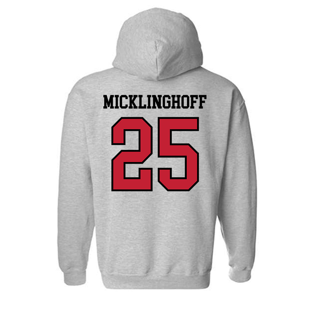 Northern Illinois - NCAA Baseball : Gavin Micklinghoff - Classic Shersey Hooded Sweatshirt-1