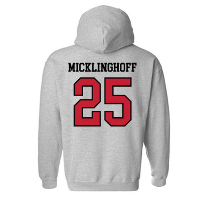 Northern Illinois - NCAA Baseball : Gavin Micklinghoff - Classic Shersey Hooded Sweatshirt-1