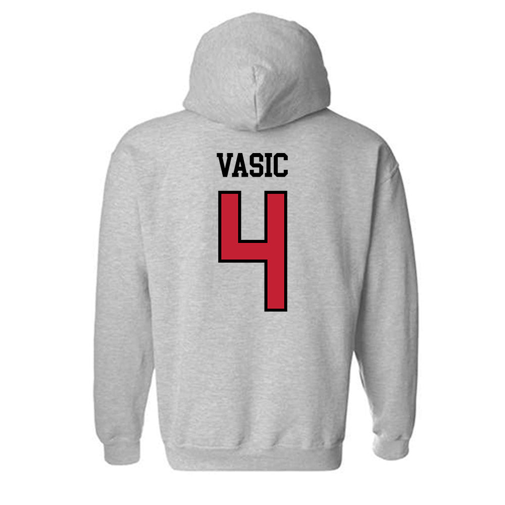 Northern Illinois - NCAA Men's Soccer : Luka Vasic - Classic Shersey Hooded Sweatshirt-1