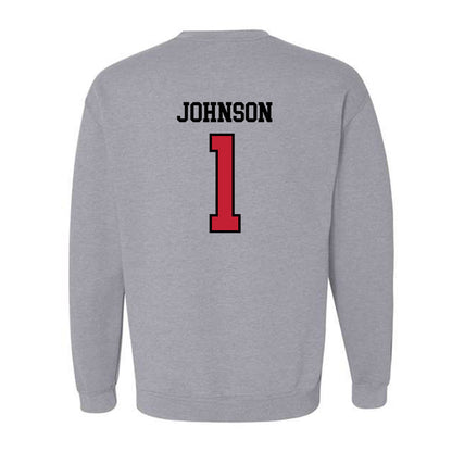 Northern Illinois - NCAA Football : Telly Johnson - Classic Shersey Crewneck Sweatshirt-1