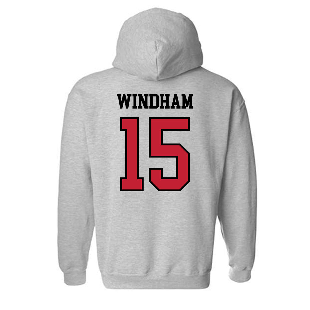Northern Illinois - NCAA Football : Broderick Windham - Classic Shersey Hooded Sweatshirt-1