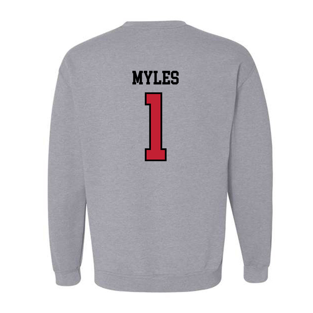 Northern Illinois - NCAA Football : Ty Myles - Classic Shersey Crewneck Sweatshirt-1