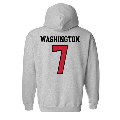 Northern Illinois - NCAA Men's Basketball : Hassan Washington - Classic Shersey Hooded Sweatshirt-1