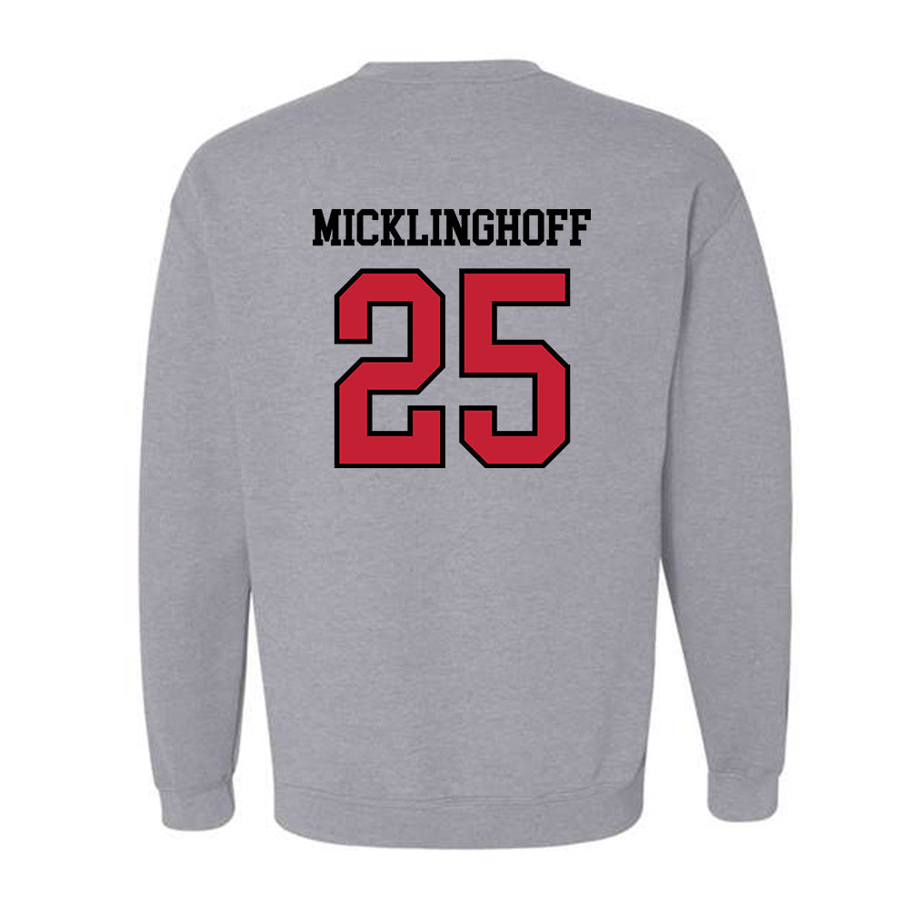 Northern Illinois - NCAA Baseball : Gavin Micklinghoff - Classic Shersey Crewneck Sweatshirt-1