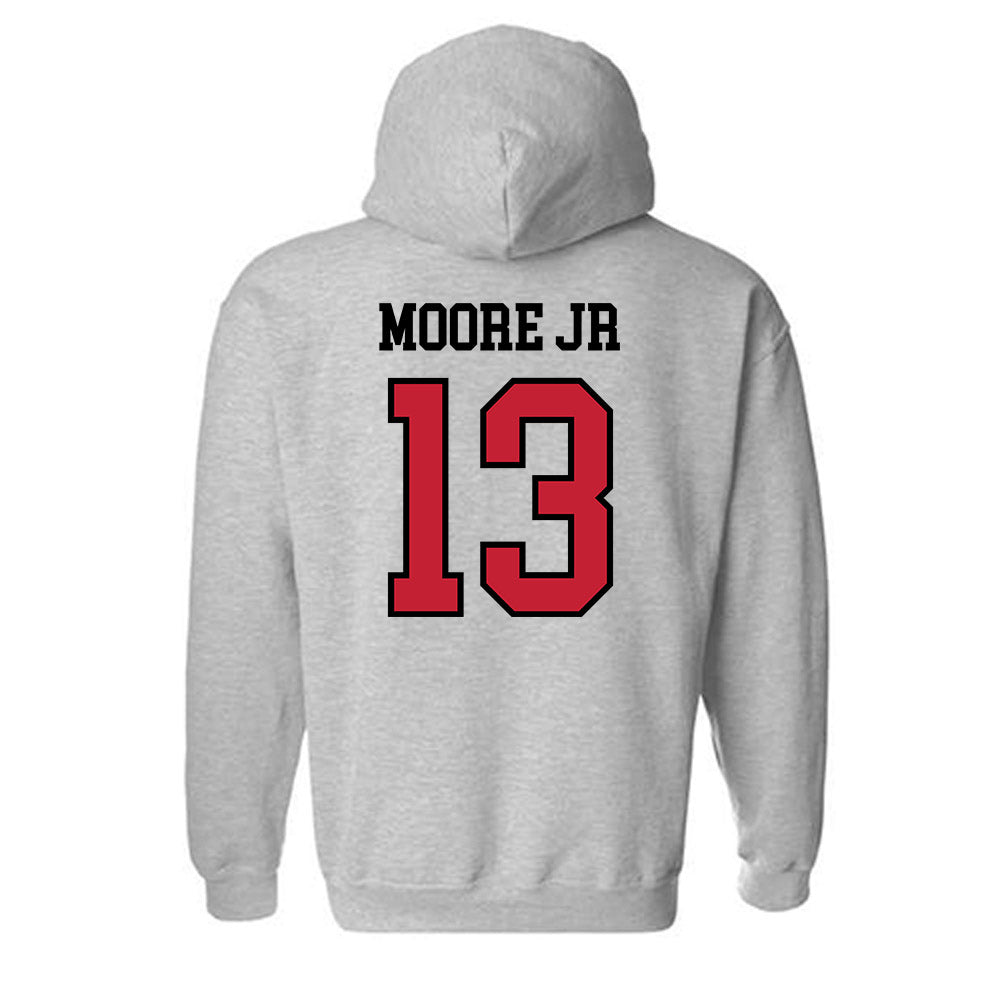 Northern Illinois - NCAA Football : Ivan Moore Jr - Classic Shersey Hooded Sweatshirt-1
