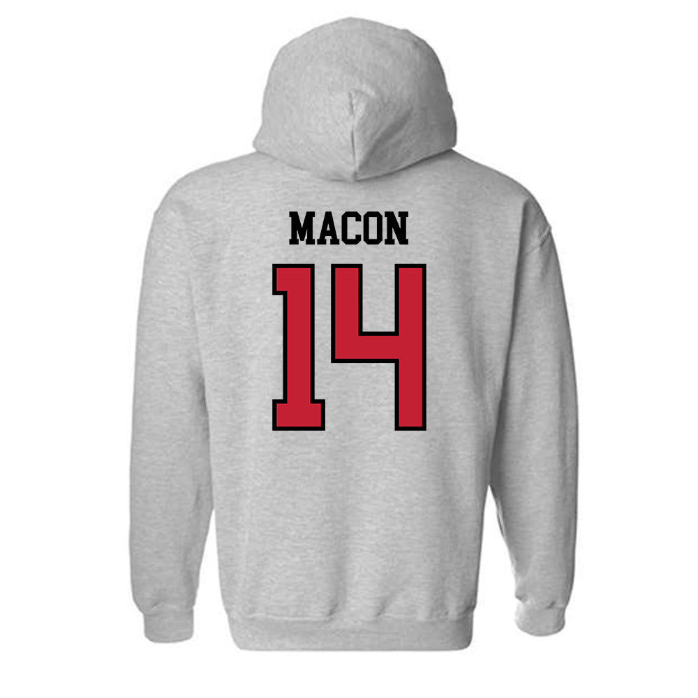 Northern Illinois - NCAA Football : Jalen Macon - Classic Shersey Hooded Sweatshirt-1
