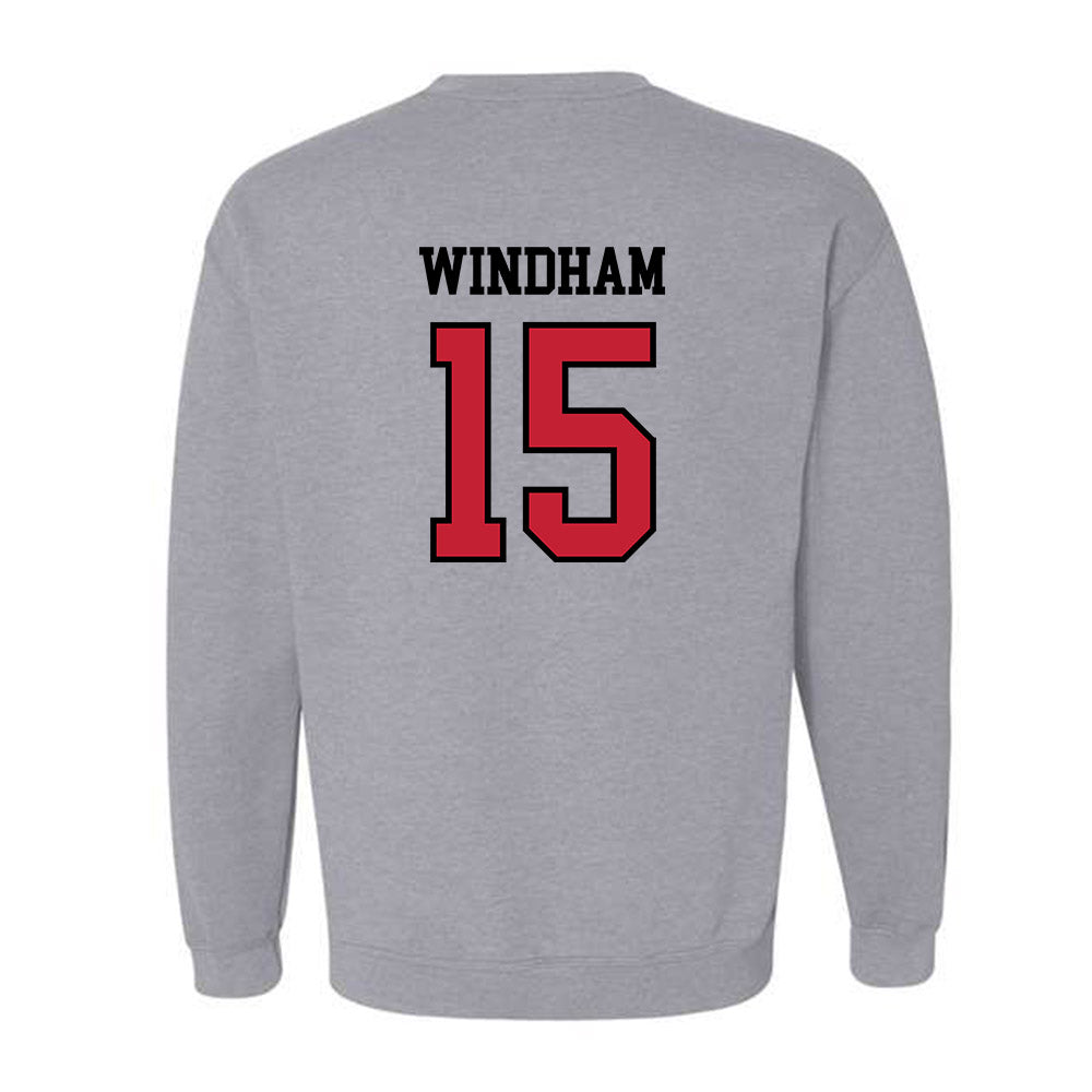 Northern Illinois - NCAA Football : Broderick Windham - Classic Shersey Crewneck Sweatshirt-1