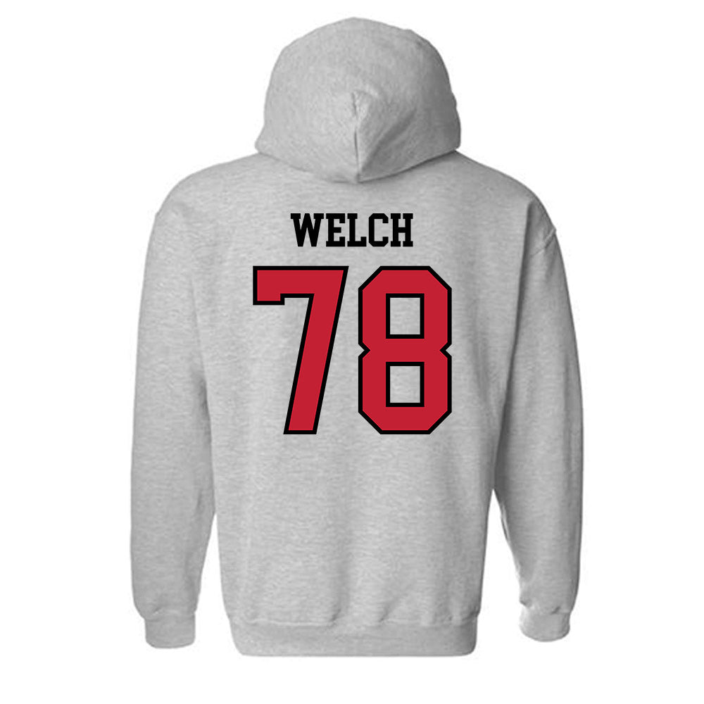 Northern Illinois - NCAA Football : Jacob Welch - Classic Shersey Hooded Sweatshirt-1