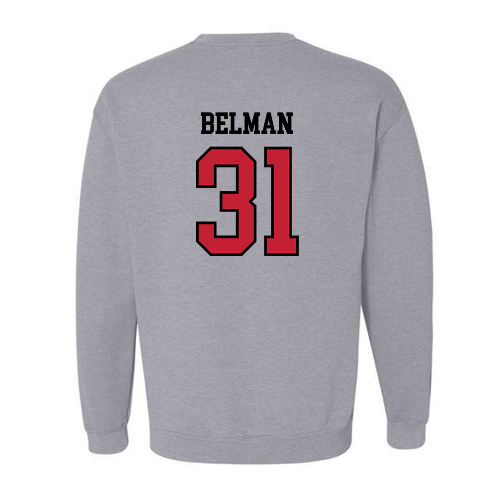 Northern Illinois - NCAA Football : Owen Belman - Classic Shersey Crewneck Sweatshirt-1