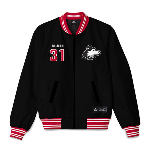 Northern Illinois - NCAA Football : Owen Belman - Bomber Jacket-0