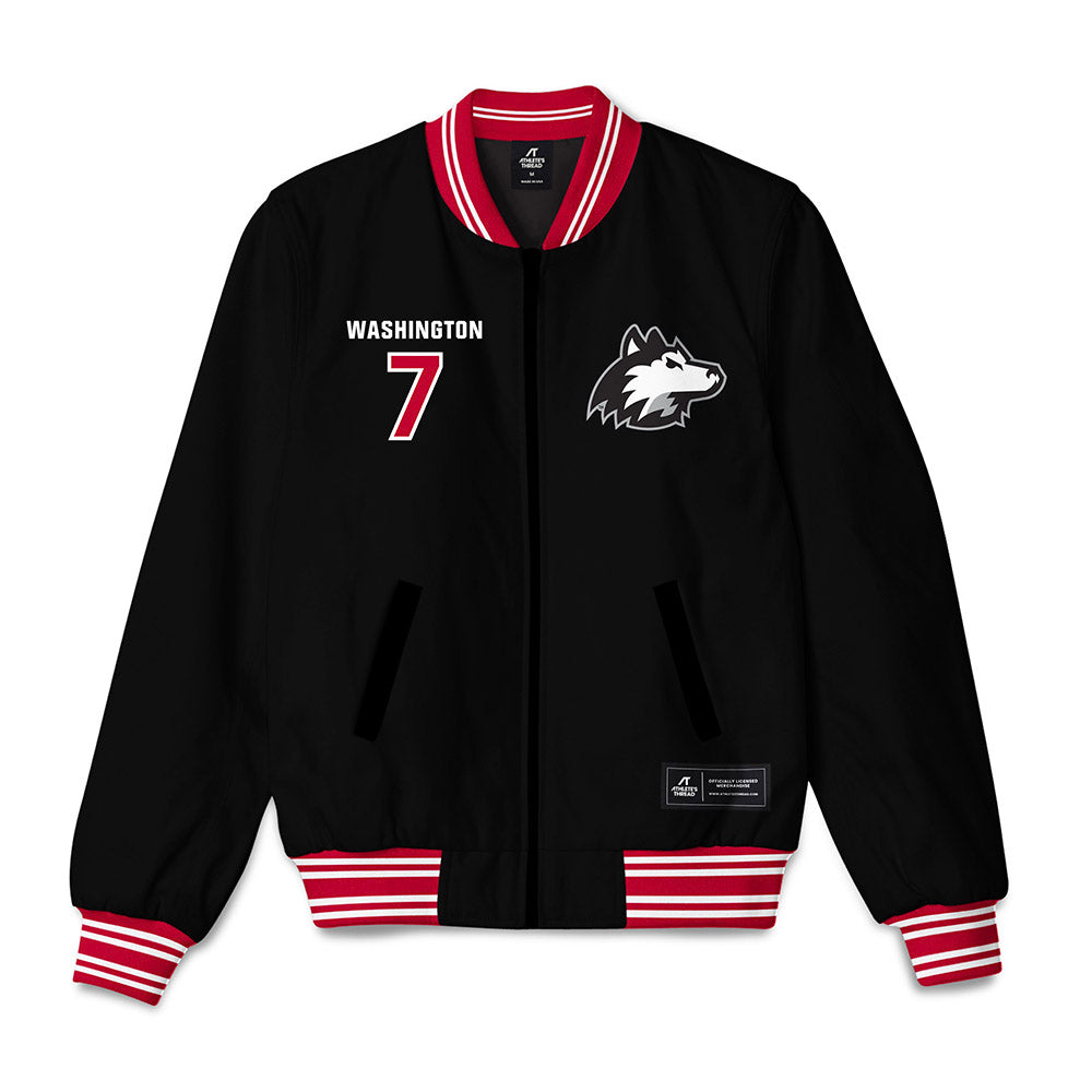 Northern Illinois - NCAA Men's Basketball : Hassan Washington - Bomber Jacket-0