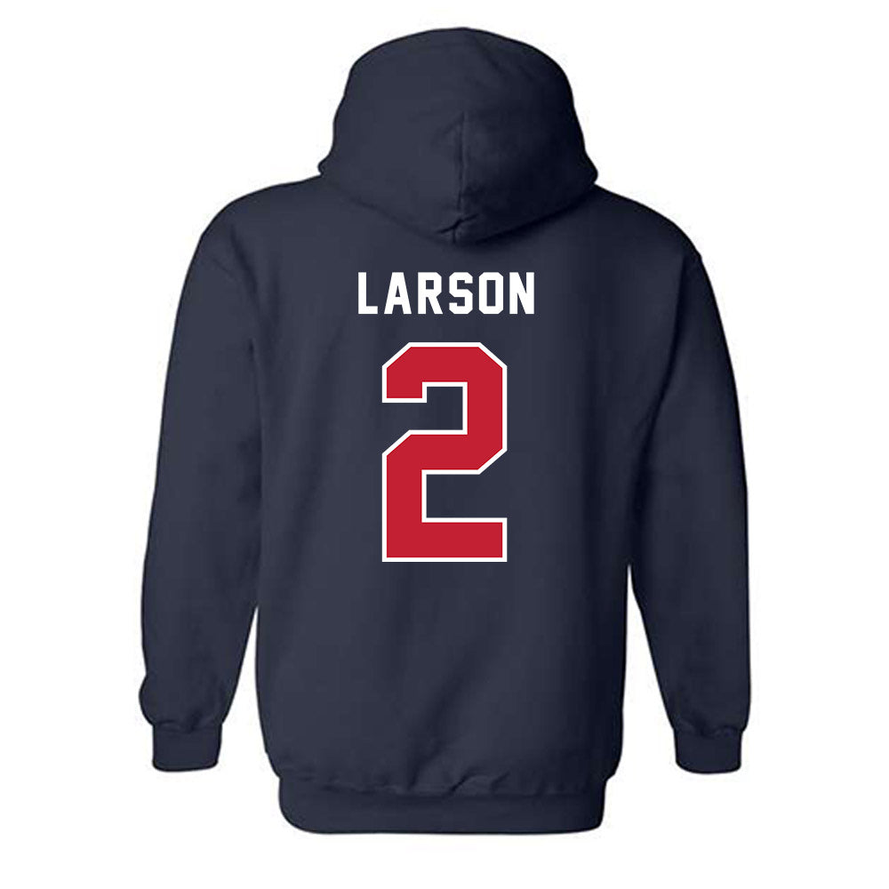 Richmond - NCAA Baseball : Connor Larson - Classic Shersey Hooded Sweatshirt-1