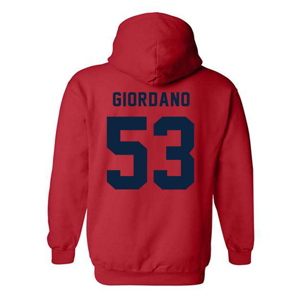 Richmond - NCAA Baseball : Joey Giordano - Classic Shersey Hooded Sweatshirt-1