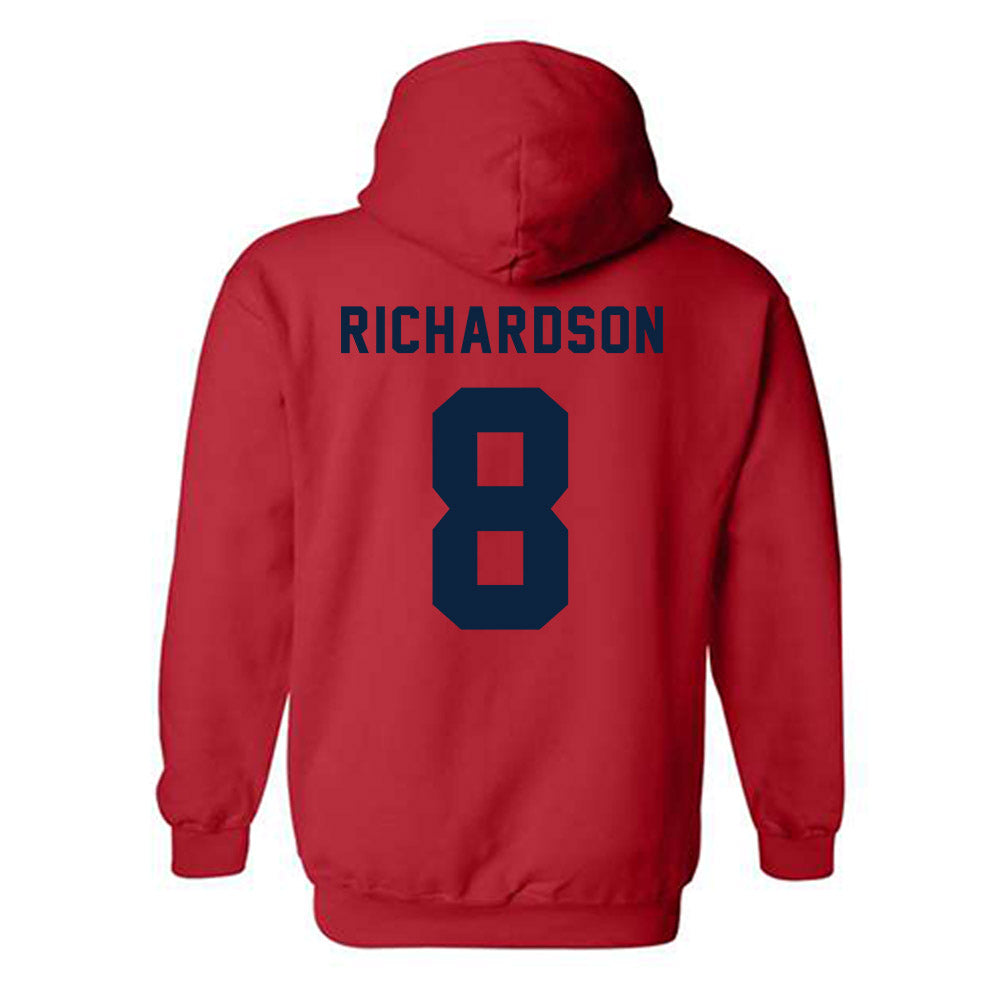 Richmond - NCAA Men's Basketball : Donovan Richardson - Classic Shersey Hooded Sweatshirt-1