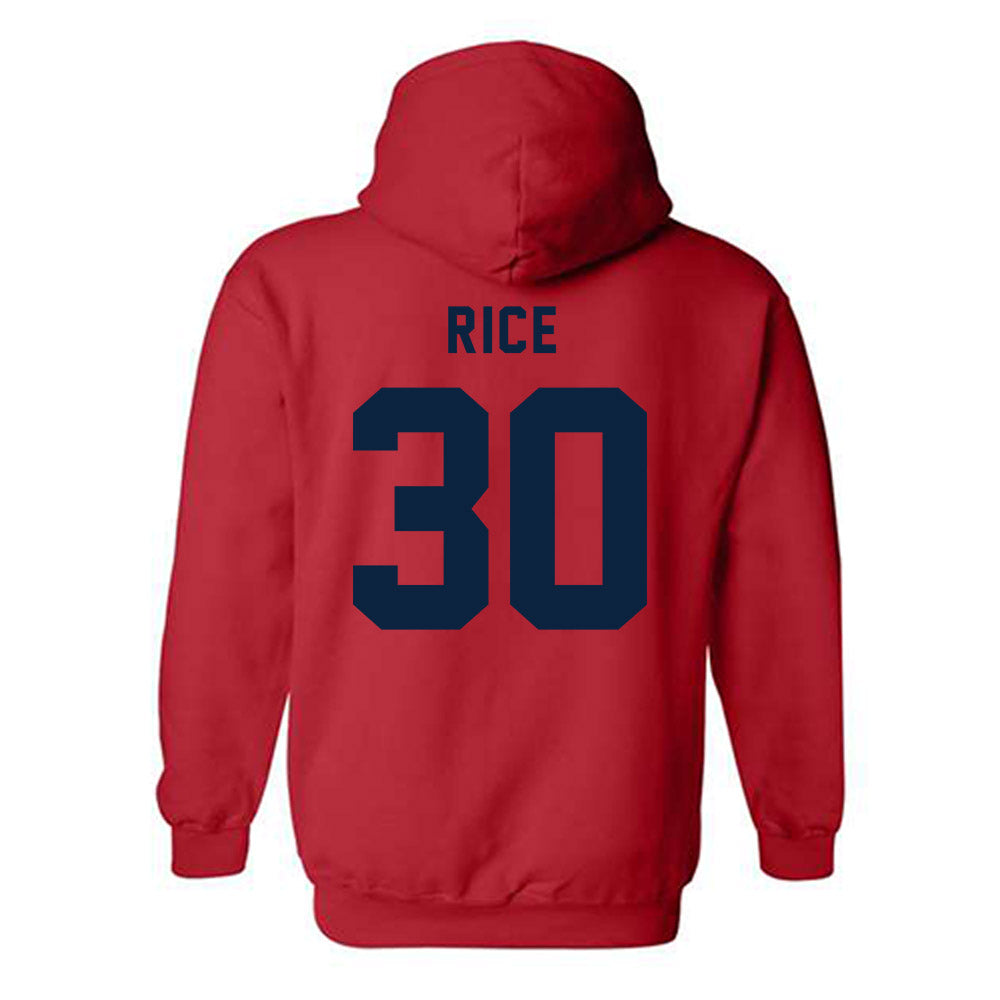 Richmond - NCAA Women's Lacrosse : Megan Rice - Classic Shersey Hooded Sweatshirt-1
