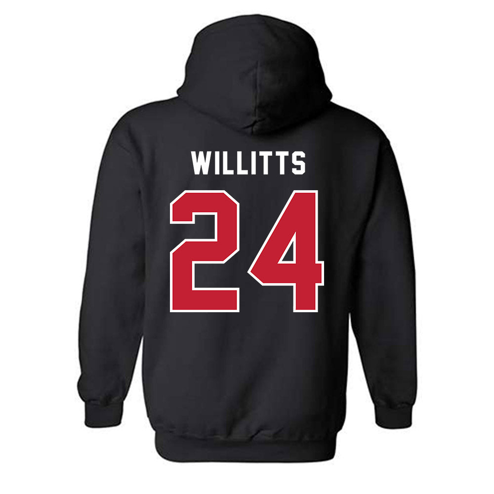 Richmond - NCAA Baseball : Josh Willitts - Classic Shersey Hooded Sweatshirt-1