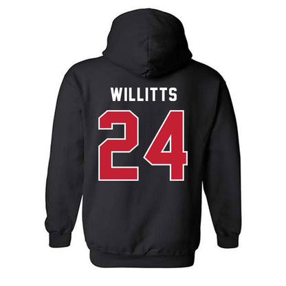 Richmond - NCAA Baseball : Josh Willitts - Classic Shersey Hooded Sweatshirt-1