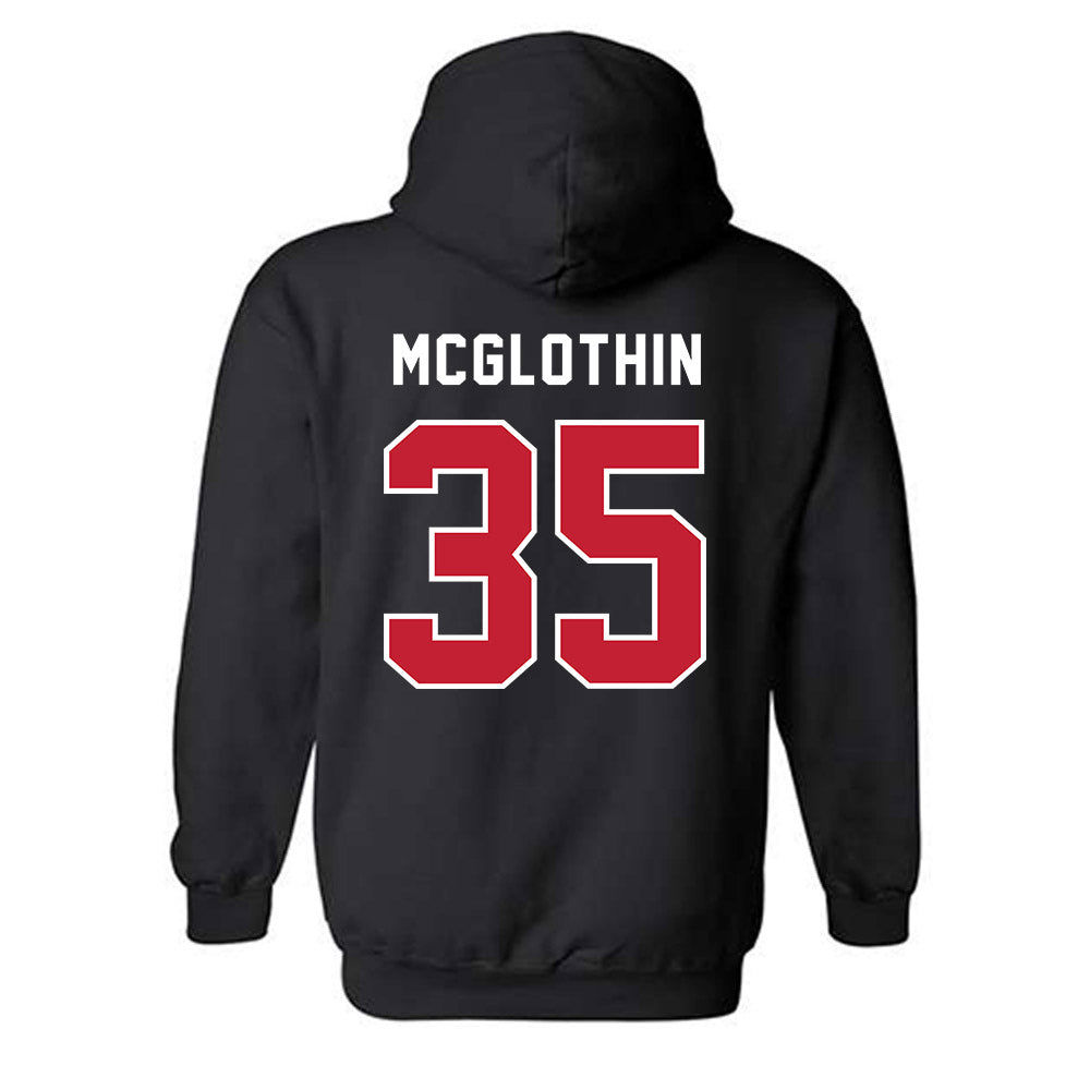 Richmond - NCAA Men's Basketball : Bryson McGlothin - Classic Shersey Hooded Sweatshirt-1