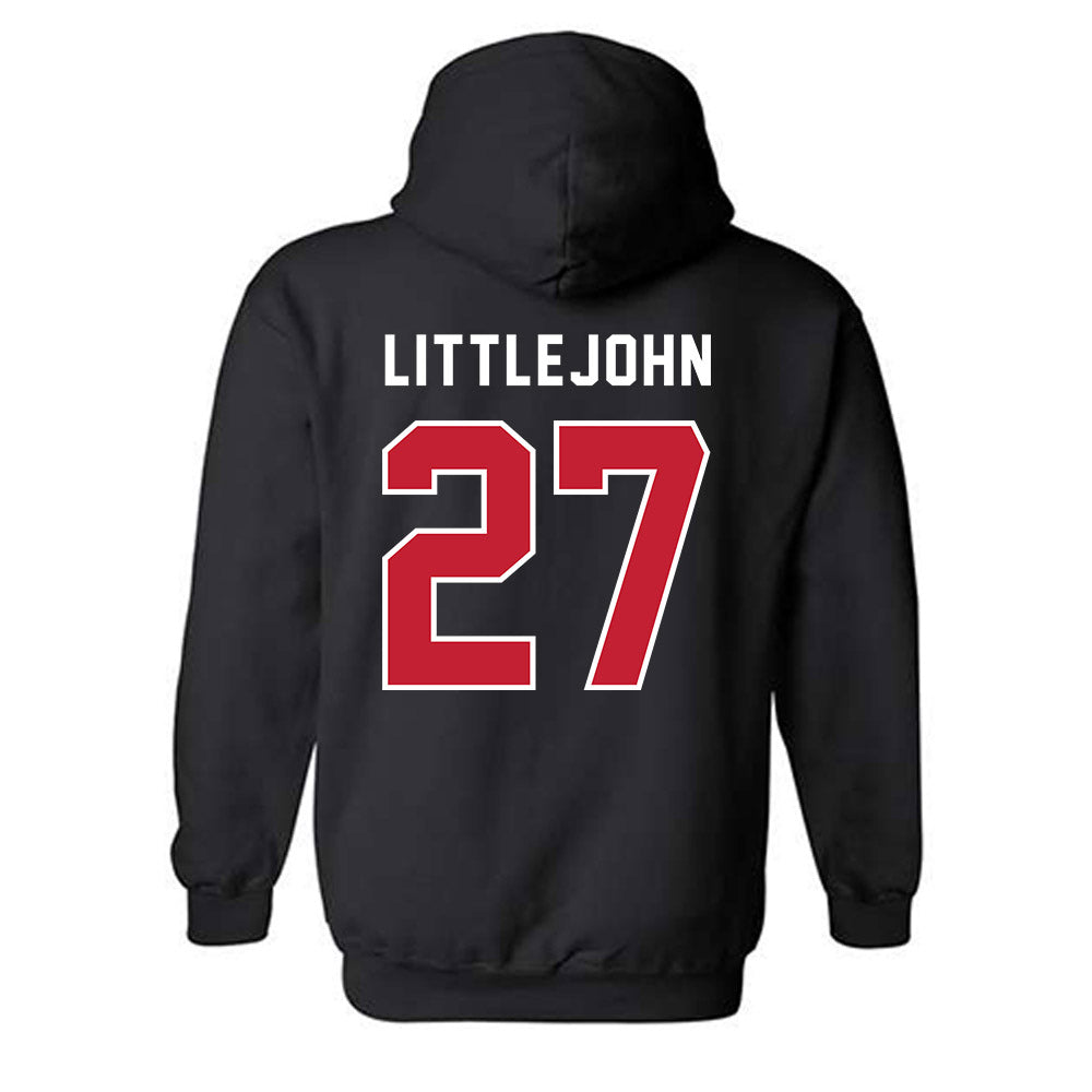 Richmond - NCAA Men's Lacrosse : Lucas Littlejohn - Classic Shersey Hooded Sweatshirt-1